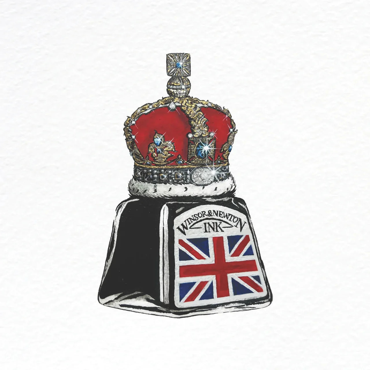 Crown & Ink Print