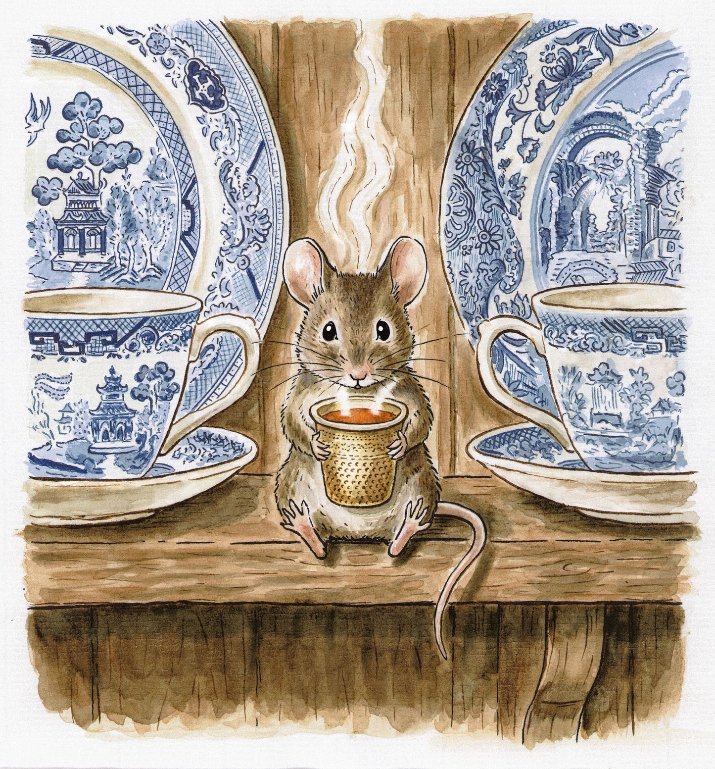 PIP and his Cup of Tea & The Gardener's Cottage Duo