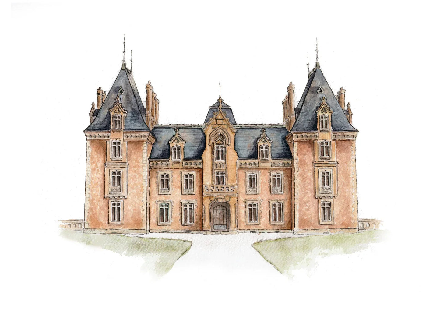 The Chateau – Watercolour