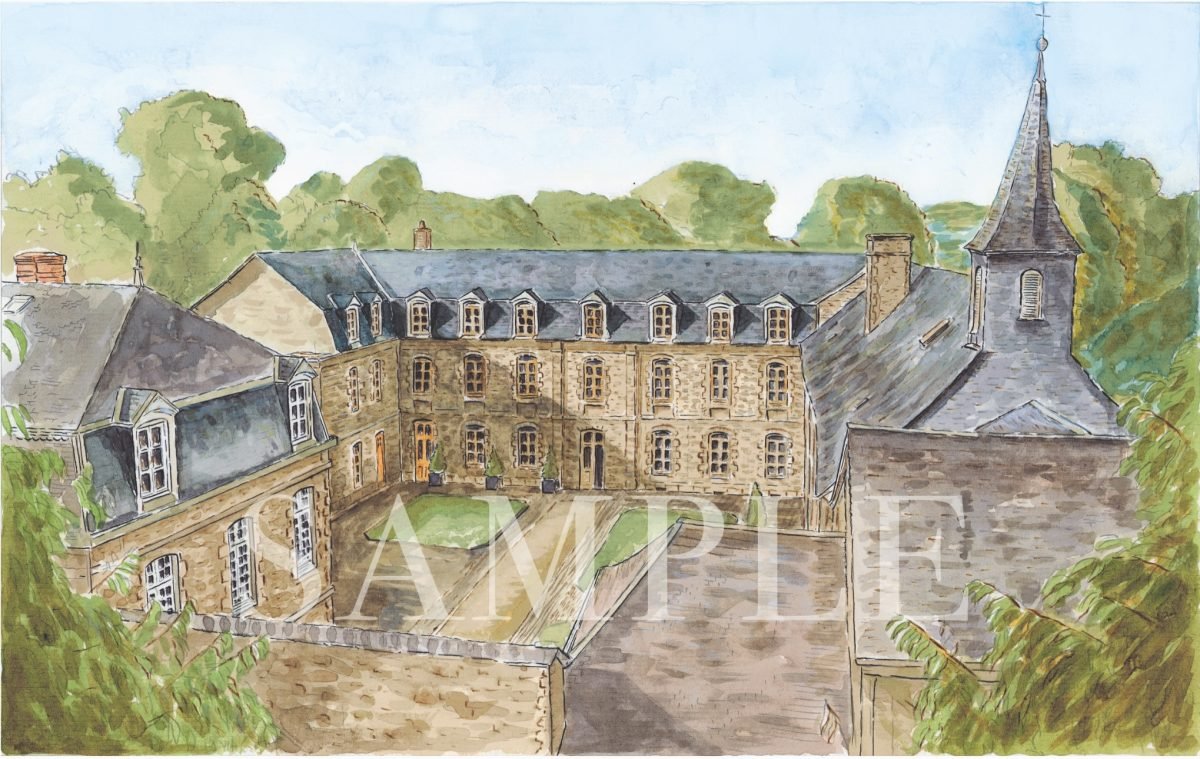 The Convent Watercolour - A3 Print