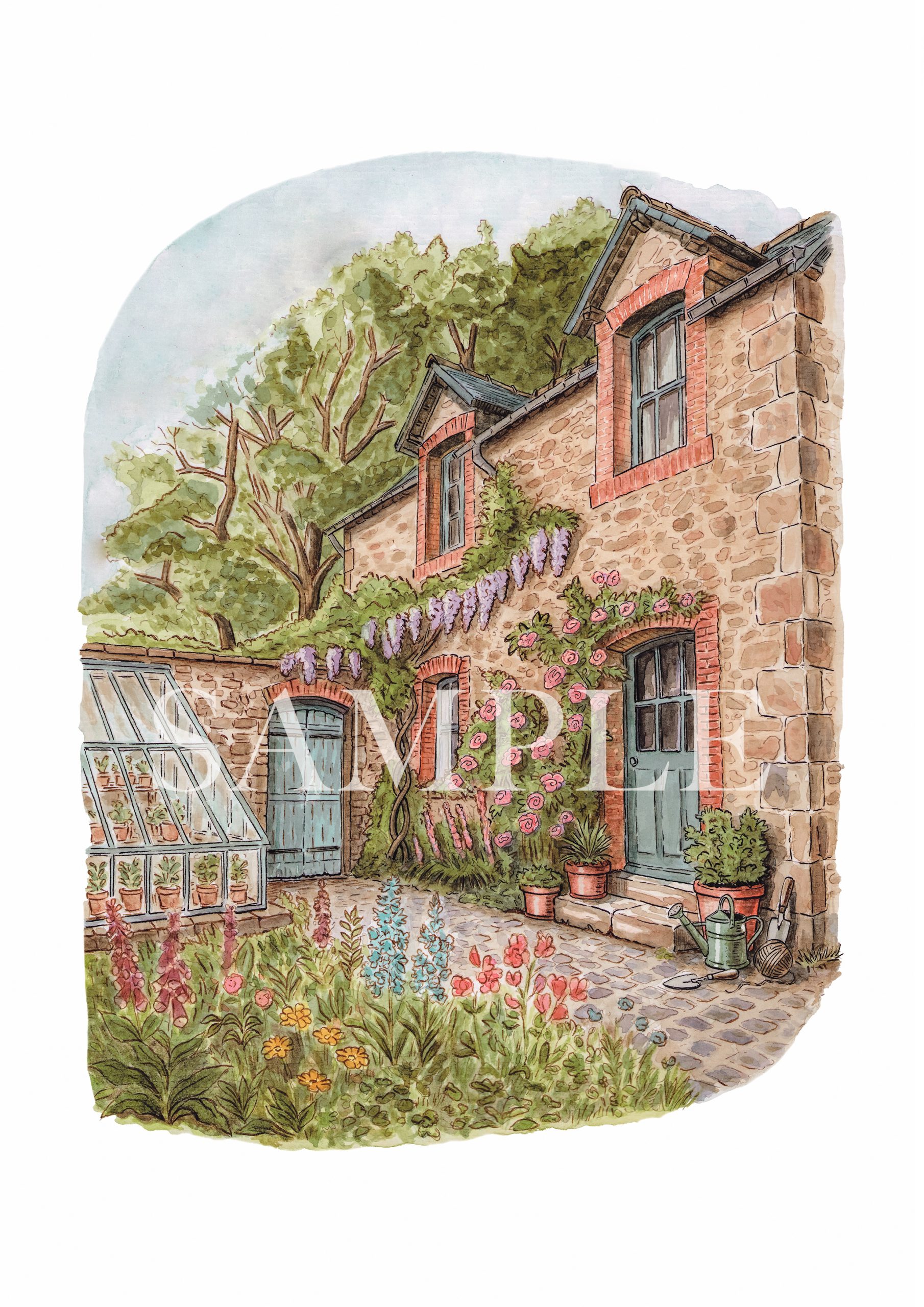 The Gardeners Cottage – Signed Print